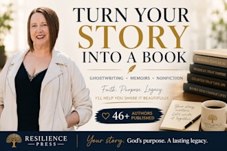 ghostwrite your nonfiction book, memoir, or thought leadership book