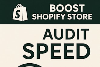 store speed optimization boost shopify store audit speed