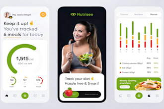 develop diet and nutrition app, fitness app, food app