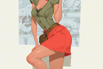 make a pin up girl and pin up girl