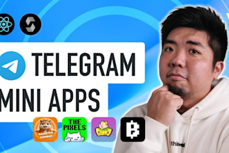 develop telegram mini app, telegram mini game, telegram bot in just 4days