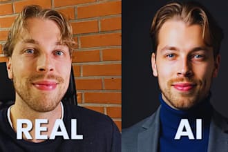 enhance and retouch your ai portrait or headshot professionally