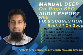 deep on page audit report to fix your website seo issues