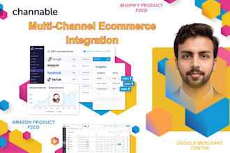 set up and optimize channable product feeds for google, shopify and amazon