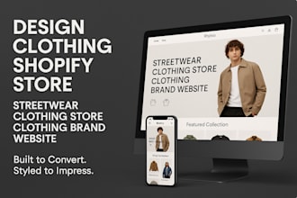 design clothing shopify store streetwear clothing store clothing brand website