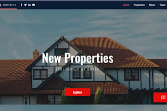 design wix real estate website property listing website idx integration website