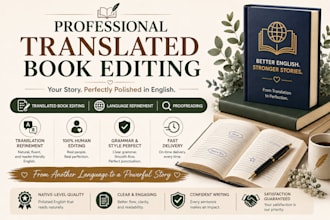 proofread and edit your translated manuscript