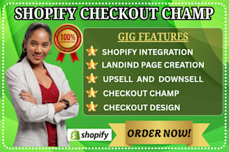 integrate checkout champ for shopify and woocommerce checkout design
