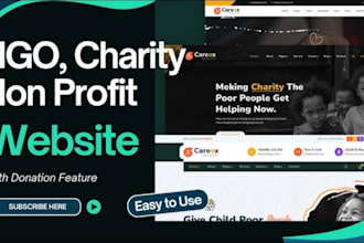 non profit website, ngo, donation, 501c3, charity website