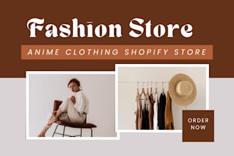 design stunning anime clothing shopify manga otaku shonen store cosplay website