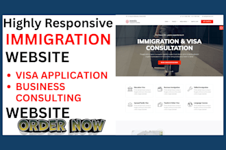 build immigration visa website visa application website consultant website