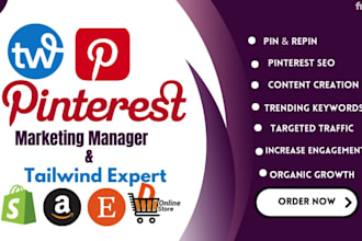 be your pinterest marketing manager and SEO manager