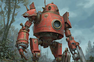 do custom robot, mecha and cyborg character