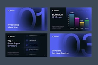 design or redesign powerpointt presentation, pitch desck, web3, pitch deck nft