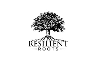 design resilient roots nonprofit organization children logo