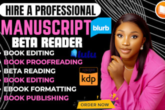 beta read your novel and provide a reader report