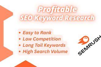 do profitable SEO keyword research with semrush for higher google ranking