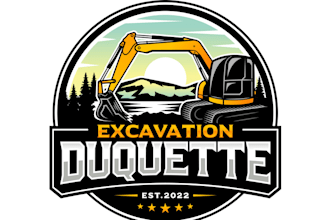 create modern professional excavation logo