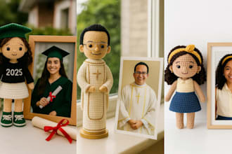 design custom stuffed doll plush hand made animal crochet cute plush toy plushie