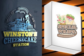 create awesome store restaurant logo design