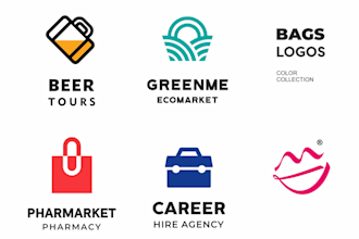 design an elegant bag logo for your business