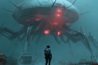 draw sci fi illustration and sci fi concept art