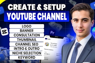 create and setup youtube channel