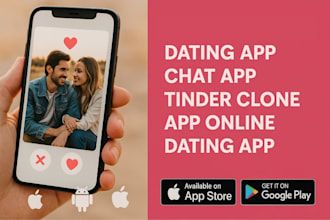develop dating app online dating app tinder clone app social chat app social app