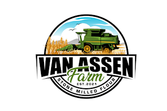 do execlusive landscape farming lawn care natural agriculture logo