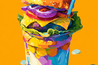 design food pop art of your food pop art