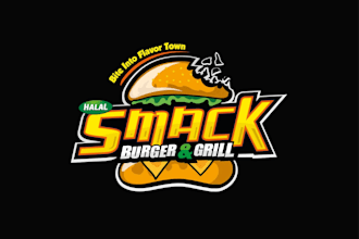 create pizza, burger, chef, bakery, grill, bbq, fast food truck restaurant logo