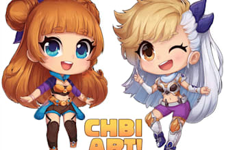 draw chibi art or chibi characters