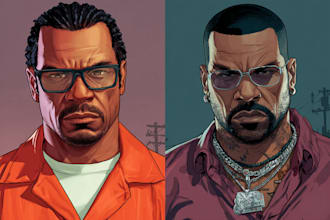 make custom vector character for you