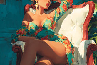 create a pin up girl and pin up girl illustration