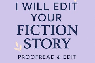 proofread and edit your fiction story