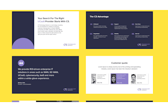 creative powerpoint presentation and sales pitch deck template