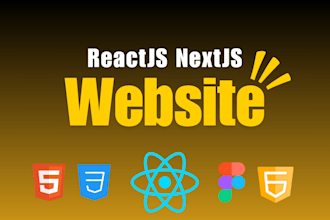 be your react front end and next js developer for responsive react website