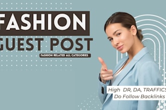 publish fashion guest post with SEO fashion backlinks