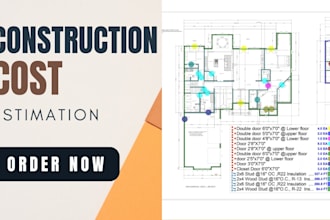 do construction estimate, material takeoff, cost estimate