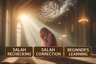 be your prayer teacher, help you learning salah, as salah teacher