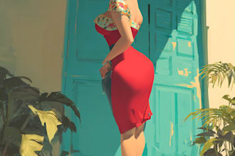create a pin up girl and pin up girl illustration