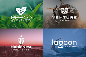 do modern minimalist business logo design and brand identity
