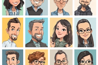 create a cartoon caricature avatar