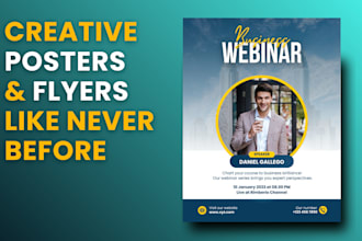 design creative promotional poster flyer
