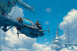 paint scifi or fantasy digital art illustration