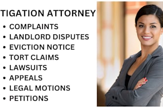 be your civil litigation attorney and help you with pro se litigation