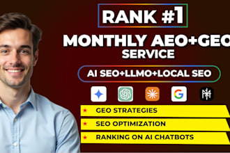 do monthly local seo llmo, GEO, aeo to rank your website in ai search engines