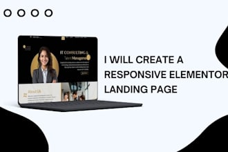 create a responsive elementor landing page