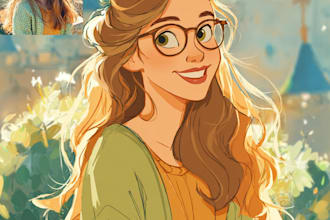 turn your photo into disney cartoon style portrait