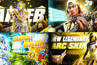 design eye catching youtube thumbnails banners and profile pictures